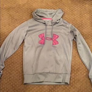 Under Armour sweatshirt.